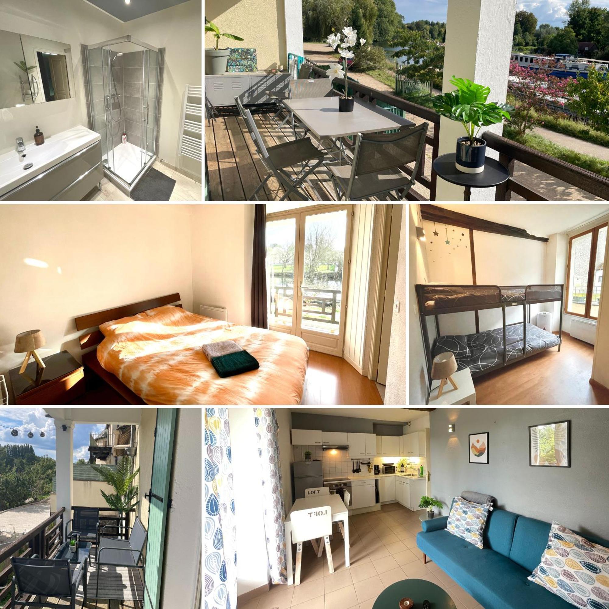 莫雷卢安河T3-Balcon Plein Sud-Acces Direct Au Bord Du Loing公寓 外观 照片